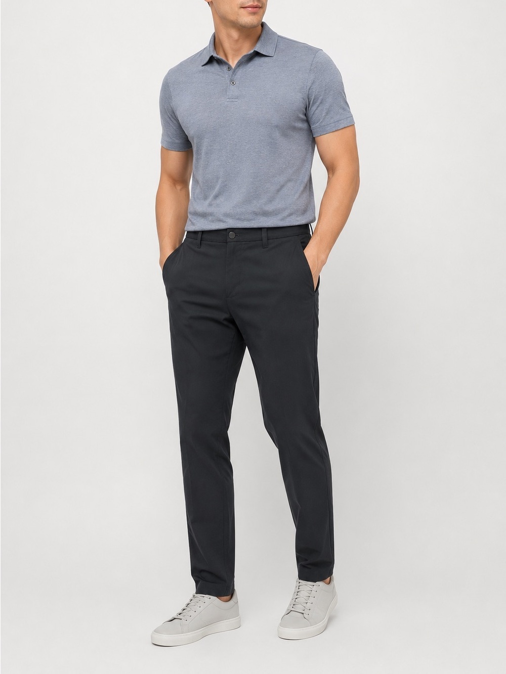 Lululemon Mens Size 34 ABC Classic Fit 5 Pocket Pant 18" Warpstreme Gray M5AR2S